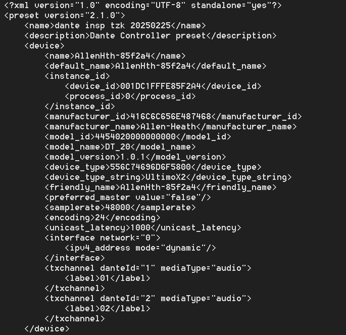 DCpreset&Dev -xml